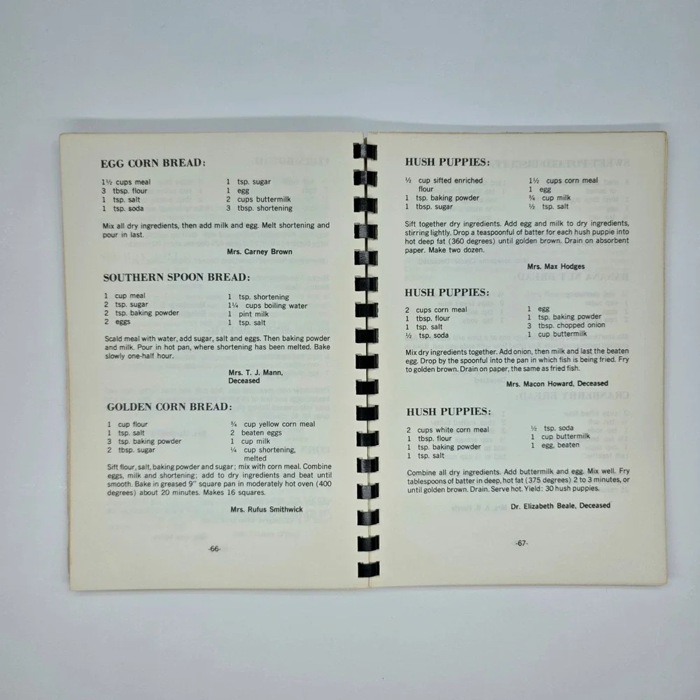Hyde County Cookbook 1973 North Carolina‎ Vintage Spiralbound Recipes
